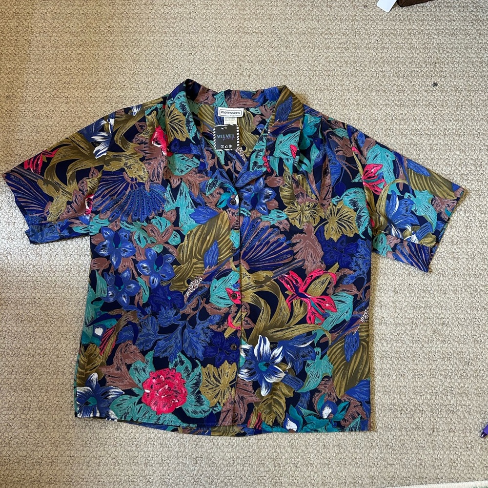Impressions Multicolor Tropical Shirt